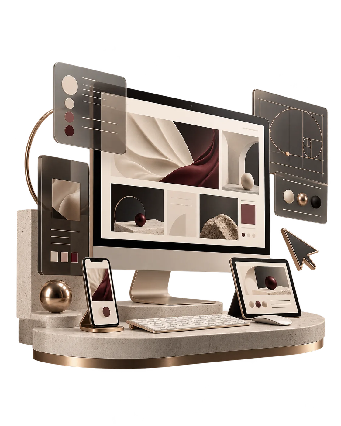 Website design composition